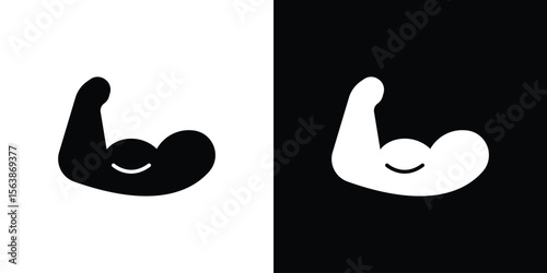 Arm icon of glyph style design vector pack