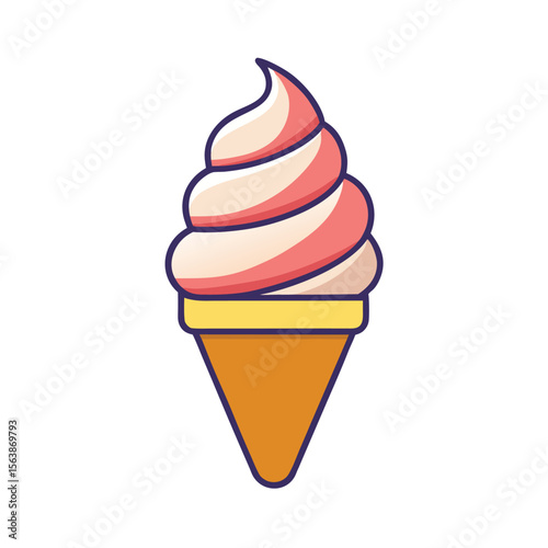 Assorted sweet ice cream cones with chocolate, strawberry, and vanilla flavors, perfect for a cold summer dessert