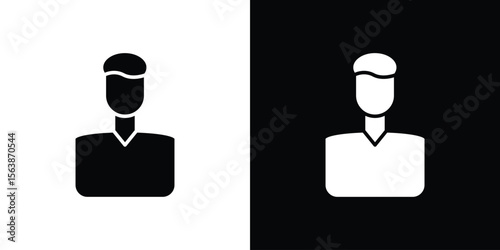 Cashier icon of glyph style design vector pack