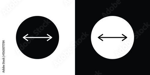 Diameter icon of glyph style design vector pack
