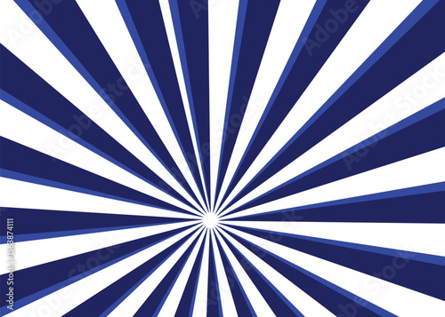 Dark blue grunge sunbeam background. Sun rays abstract wallpaper. 