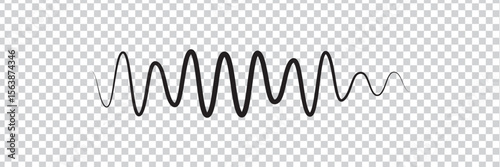  sound wave icon. Sound waves for voice message. Audio wave icon. The sound wave. vector illustrator