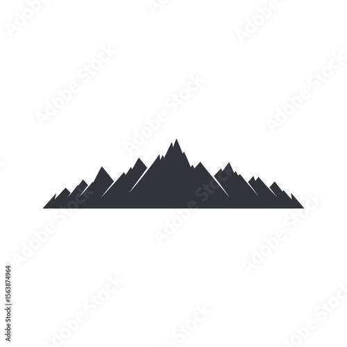 Mountains Silhouette on white background Free Download Mountains Silhouette on white background - GFXLoad
