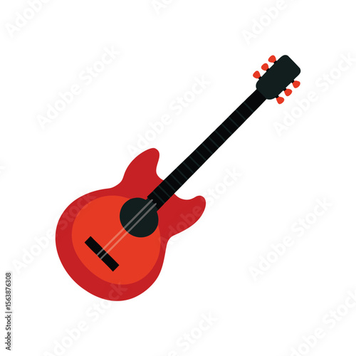 acoustic guitar vector illustration