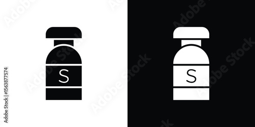 Solvent icon of glyph style design vector pack