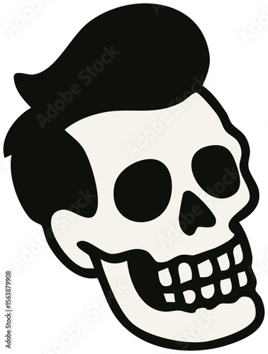 Punk vector icon with retro grunge style. Ideal for zines, stickers, posters, tattoos, and alternative fashion design. Punk Stickers. SVG. Vector.