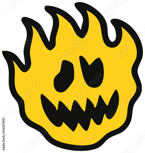 Punk vector icon with retro grunge style. Ideal for zines, stickers, posters, tattoos, and alternative fashion design. Punk Stickers. SVG. Vector.