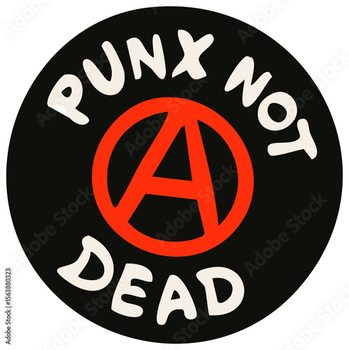 Punk vector icon with retro grunge style. Ideal for zines, stickers, posters, tattoos, and alternative fashion design. Punk Stickers. SVG. Vector.