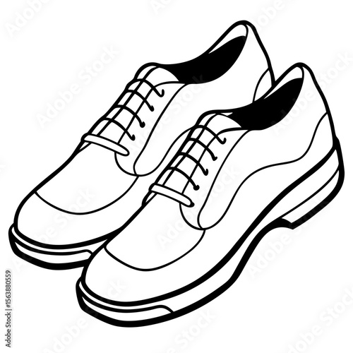 Minimal Shoe Silhouette Vector