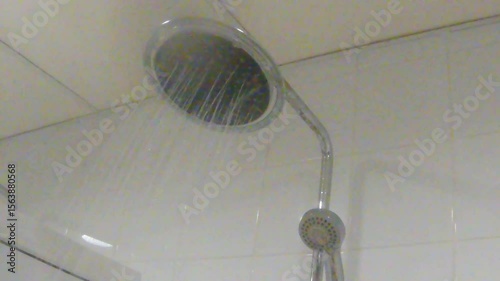 shower in the bathroom