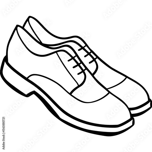 Minimal Shoe Silhouette Vector