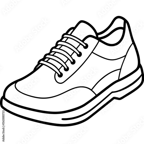 Minimal Shoe Silhouette Vector