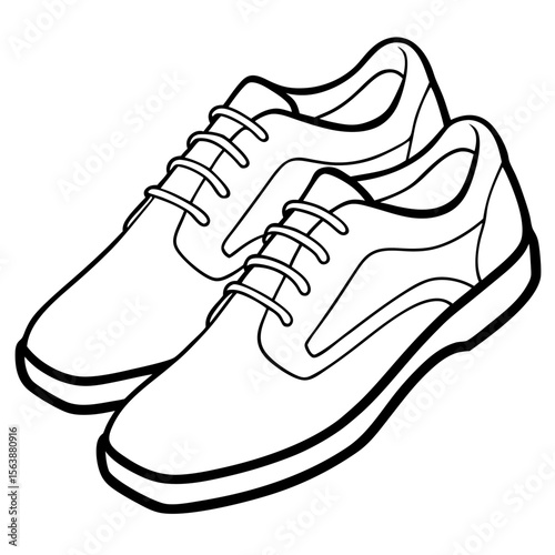 Minimal Shoe Silhouette Vector