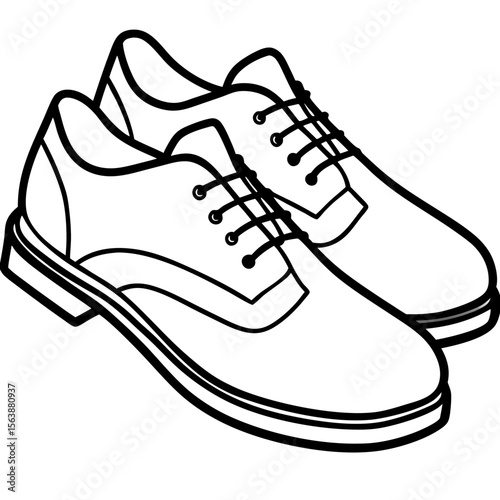 Minimal Shoe Silhouette Vector