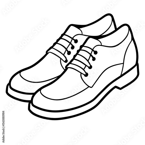Minimal Shoe Silhouette Vector
