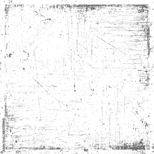 Grunge box texture with scratchy worn edges. Abstract distressed border overlay design. Great for creative poster and layout projects.