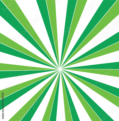 abstract green white sun rays, sunburst retro styled comics book texture background