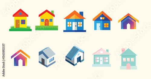 Clean and versatile vector graphic design featuring a balanced composition of primary and secondary colors with bold typography and geometric elements suitable for branding and marketing applications