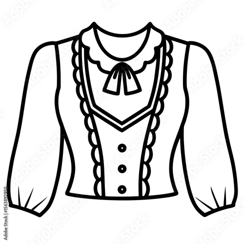 Lace Blouse Fashion Vector