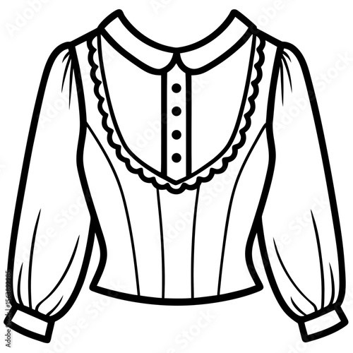 Lace Blouse Fashion Vector
