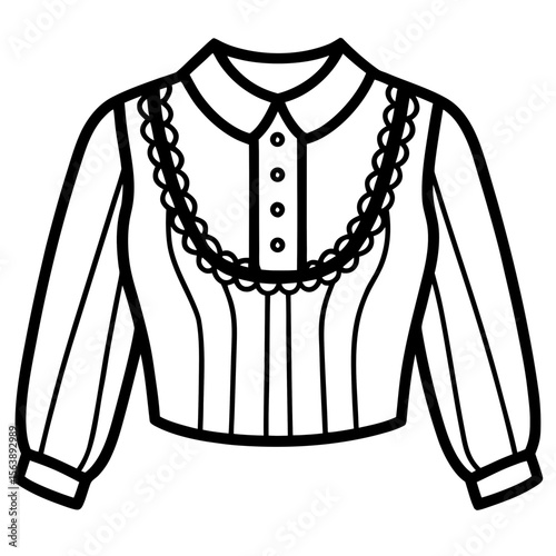 Lace Blouse Fashion Vector