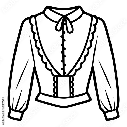 Lace Blouse Fashion Vector