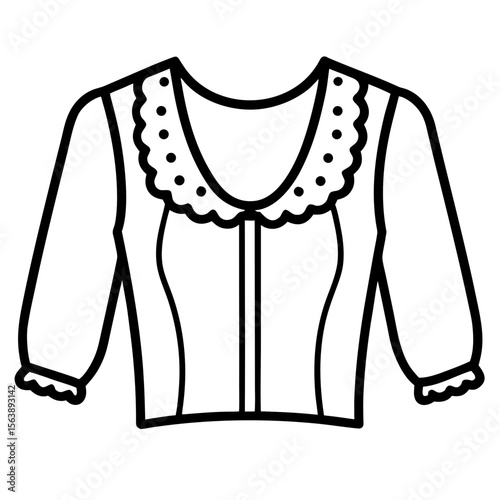 Lace Blouse Fashion Vector