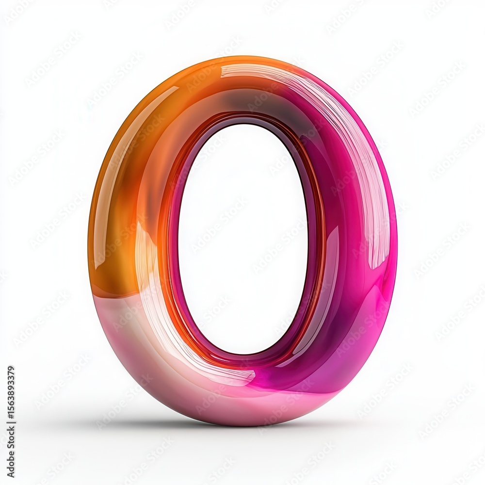 Letter o pastel rococo style Letter o pastel rococo style