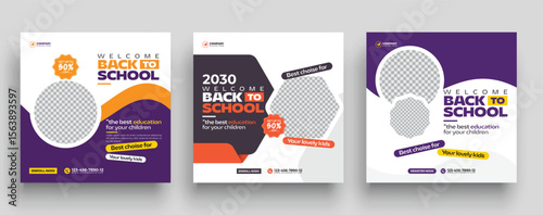Back to School Social Media Post Templates for Educational Institutions