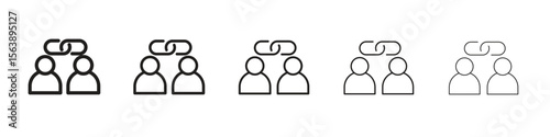 Affiliate link icons. simple and modern vector icon designs