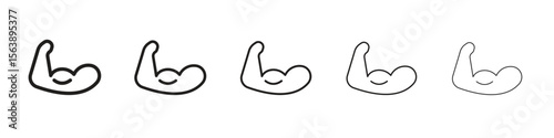 Arm icons. simple and modern vector icon designs