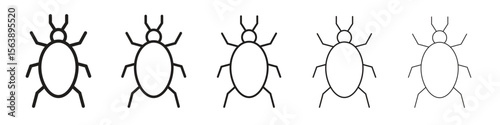 Bedbug icons. simple and modern vector icon designs