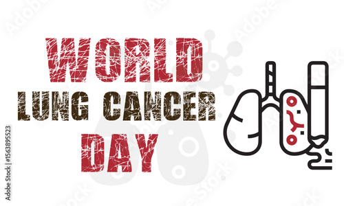 Lung cancer day banner