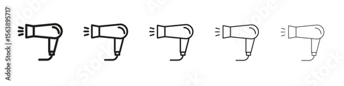 Blow dryer icons. simple and modern vector icon designs