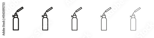 Blowtorch icons. simple and modern vector icon designs
