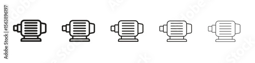 Car alternator icons. simple and modern vector icon designs