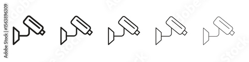 CCTV icons. simple and modern vector icon designs