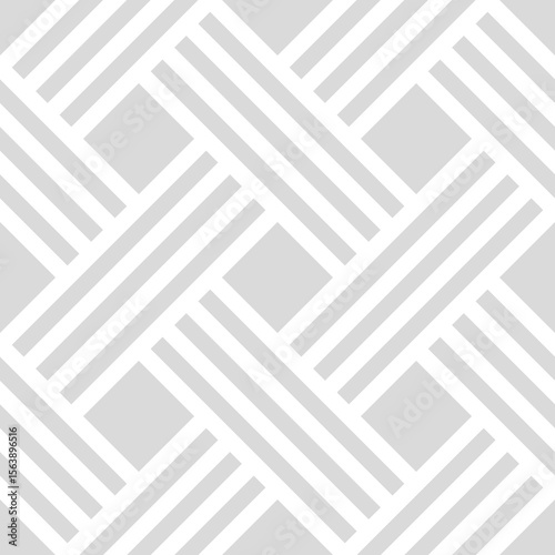 Abstract geometric background. Modern seamless texture. Grid with intersecting stripes.