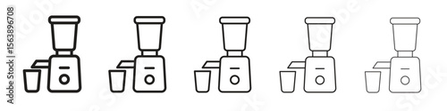 Cold pressed juicer icons. simple and modern vector icon designs