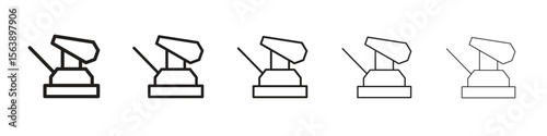 Floor sanding machine icons. simple and modern vector icon designs