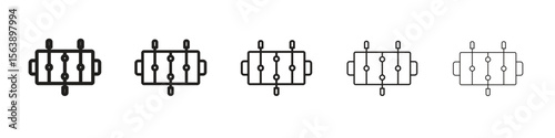 Foosball icons. simple and modern vector icon designs