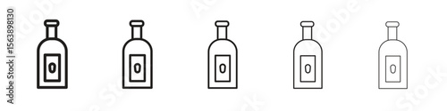Gin icons. simple and modern vector icon designs