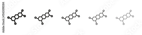 Hormones icons. simple and modern vector icon designs