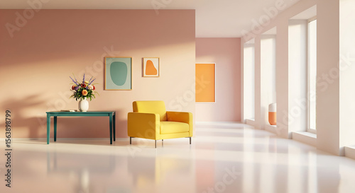 Minimalistic Dopamine decor, gen z decor, living room art decor and inspirations