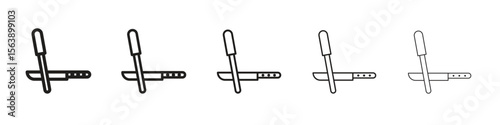 Knife sharpener icons. simple and modern vector icon designs