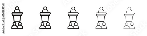Lecture icons. simple and modern vector icon designs