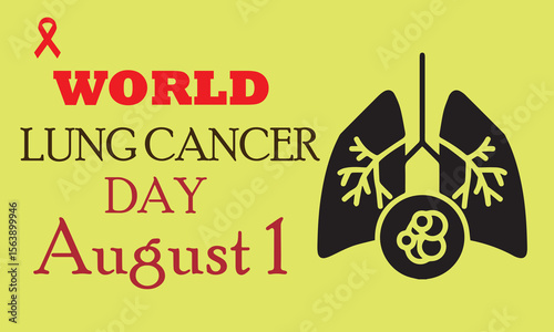Lung cancer day  banner