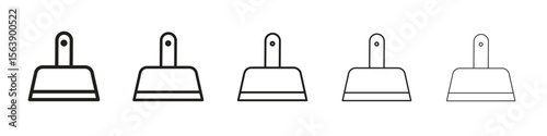 Putty knife icons. simple and modern vector icon designs