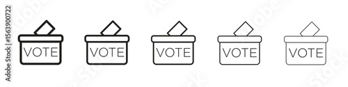Referendum icons. simple and modern vector icon designs