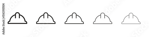 Safety helmet icons. simple and modern vector icon designs
